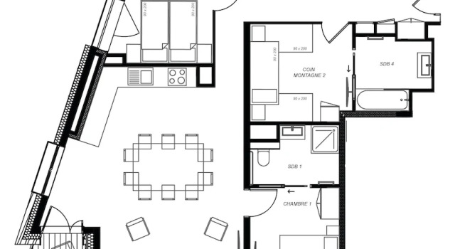 Апартаменты Luxury Lodge des Glaciers