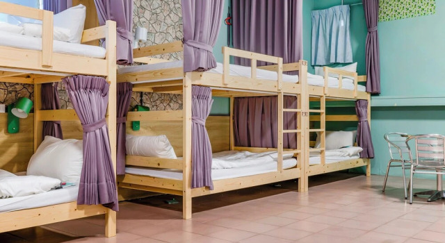 Кровать в общем номере 5-1 Homestay