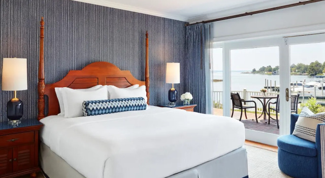 Deluxe dobbelt værelse med udsigt over vandet The Tides Inn