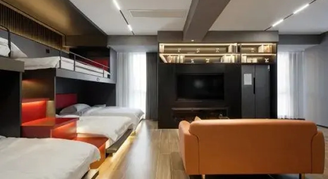 Кровать в общем номере Shousu Esports Hotel