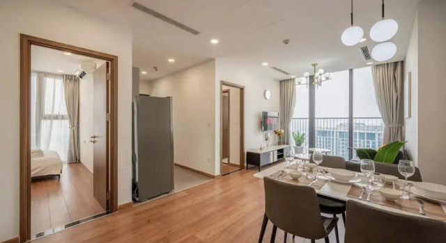 Апартаменты Deluxe с 2 комнатами с видом на город Eco Green SaiGon Apt