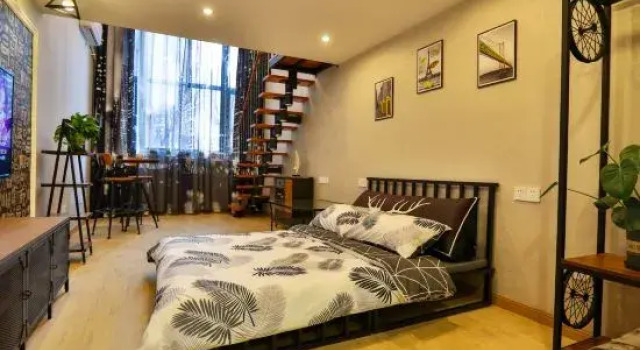 Люкс Дуплекс Yunshang Qingfeng Loft Boutique Homestay (Shenyang Normal University Branch)
