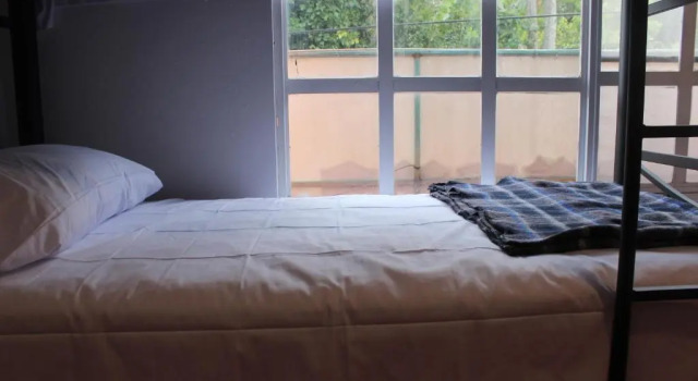 Кровать в общем номере Sukha Hostel Xilitla