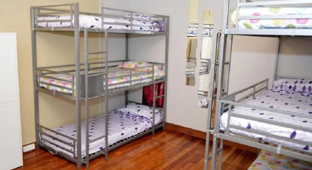 Кровать в общем номере Hostel Santander