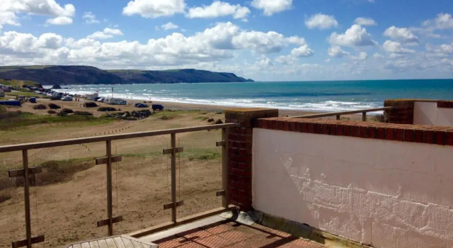 Standaard Tweepersoonskamer met balkon en  uitzicht op zee Beach House
