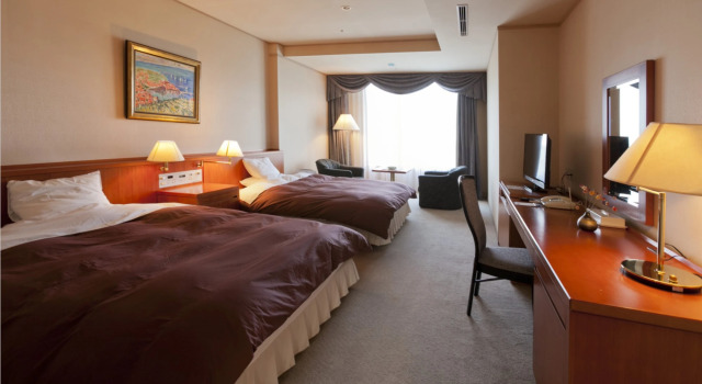 Двухместный люкс KAMENOI HOTEL Aomori Makado