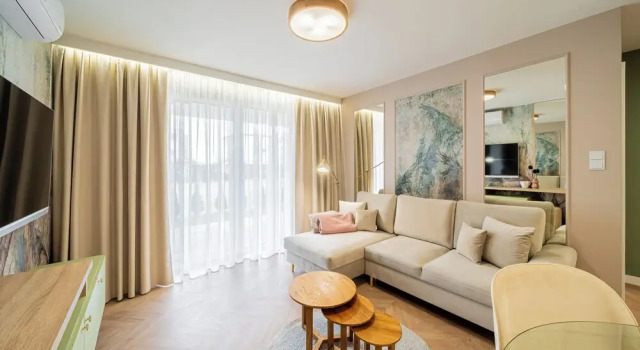 Апартаменты Deluxe с видом на внутренний двор Posesja Plażowa 4a II & SPA by POSESJA APARTAMENTY Grzybowo