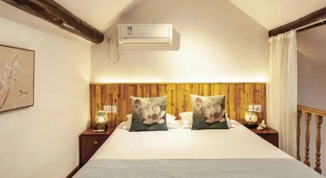 Семейный люкс Дуплекс с 2 комнатами Xitang Guiheyuan Courtyard Boutique Homestay