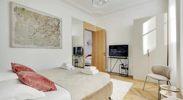 Welcoming Apartment - 3br/6p - Passy/tour Eiffel, Забронировать Апартаменты/квартира Отели Парижа с парковкой, рядом с Жавель – Андре Ситроен, Парковка