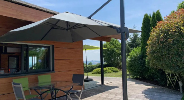 2 yatak odası çatı katı kulübe Chalet proche de Conques