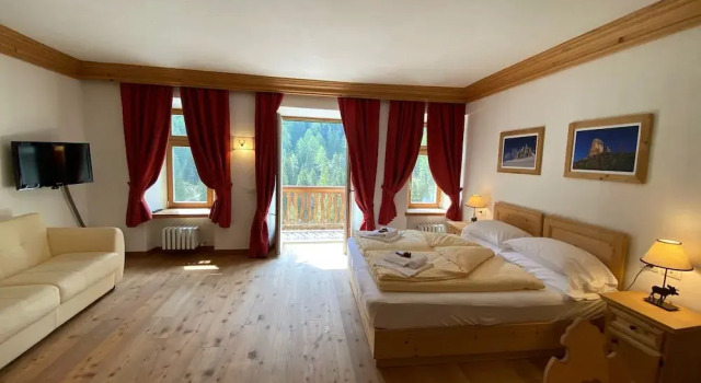 Трёхместный номер Deluxe с видом на горы Rifugio Ospitale