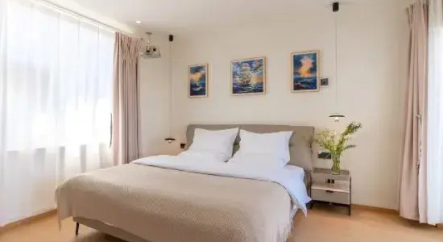 Двухместный люкс с красивым видом из окна Dali Yunqi Seaview Homestay