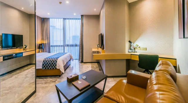 Green lemon tree International Apartment Beijing Road Jiedeng Metropolis Store, Забронировать Апартаменты/квартира Юэсю Гуанчжоу, рядом с Пешеходная улица Beijing