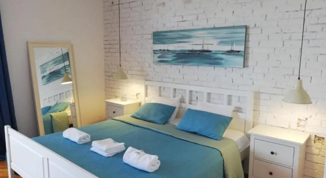 Апартаменты с 2 комнатами с балконом и с видом на море Villa Allegra