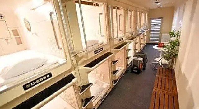 Номер Deluxe Capsule Hotel Asahi Plaza Shinsaibashi