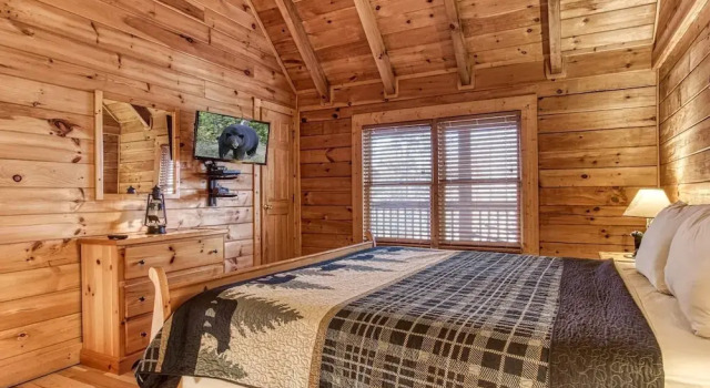 ER240 - Smoky Safari Great Location - Close To Town! 2 Bedroom Cabin by RedAwning, Забронировать Дом для отпуска Виллы Пиджен-Фордж, рядом с Развлекательный центр Lazer Port, Вилла