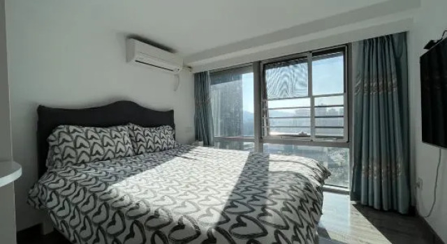 Люкс с 2 комнатами с видом на город Mingshe Meiyu International Apartment (Blue Whale World Branch)