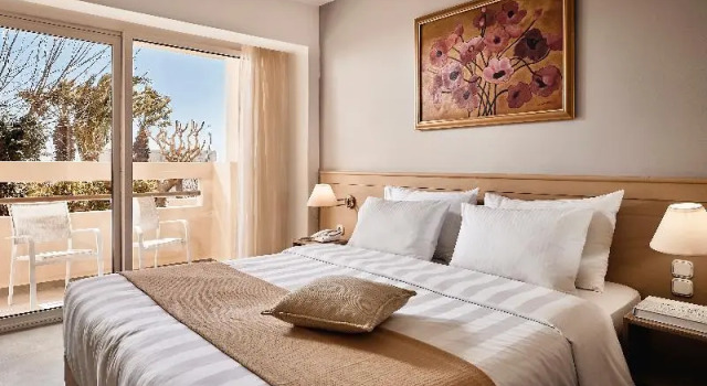 Двухместный номер Standard с балконом и с видом на сад Tylissos Beach Hotel