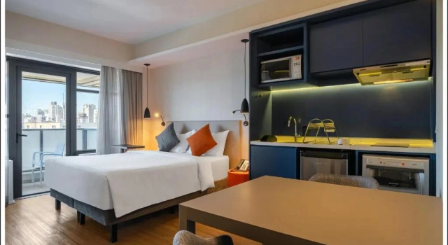 Номер Superior с красивым видом из окна Mercure Sao Paulo Barra Funda