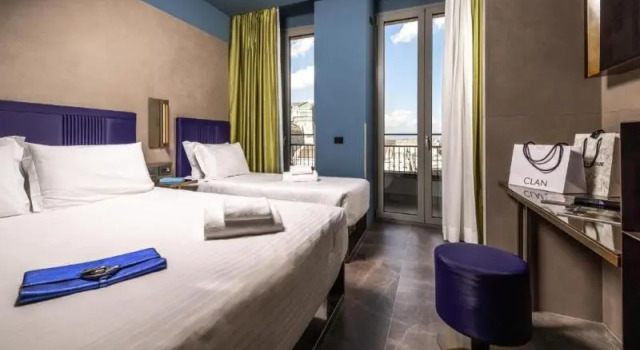 Трёхместный номер с балконом и с красивым видом из окна Отель HD8 Hotel Milano
