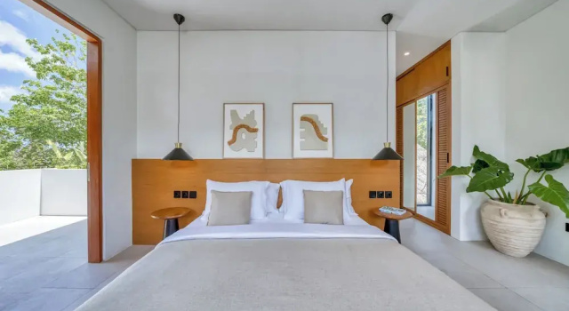Вилла с балконом и с видом на сад Malvarrosa Stylish 1BR Private Pool Villa Bingin