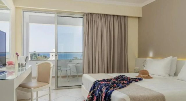 Двухместный номер Deluxe с видом на море Lindos Village Resort & Spa