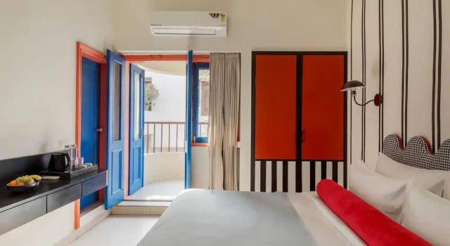 Двухместный номер Deluxe с балконом и с видом на город Namli Haus A Boutique Hotel Jaipur