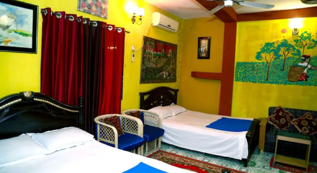 Четырёхместный семейный номер Standard GREEN LEAF GUEST HOUSE, Sreemongal