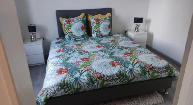 appartement individuelle refais a neuf,ds maison de maître,6 couchages dont un lit kingsize,cuisine avec lave vaisselle,rue privative pour se garer, accessibilité au jardin, Book Apartment Le Havre 