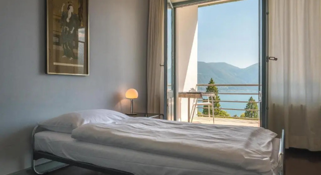 Одноместный номер Standard с балконом и с видом на озеро Hotel Monte Verità