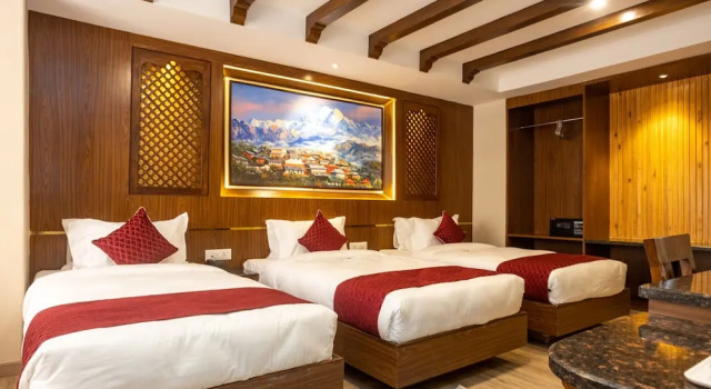 Трёхместный номер Deluxe Kailash Boutique Hotel