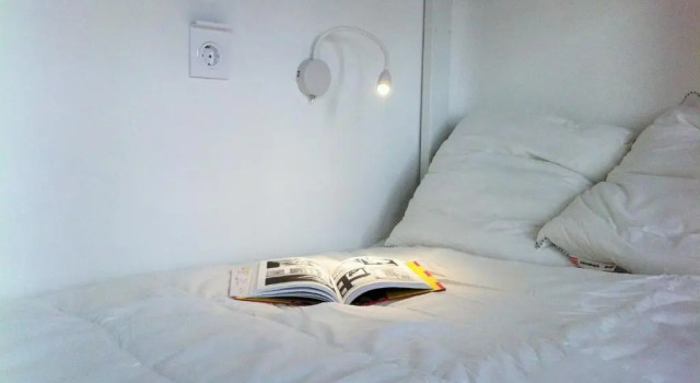 Кровать в общем номере Slow City Hostel Pontevedra