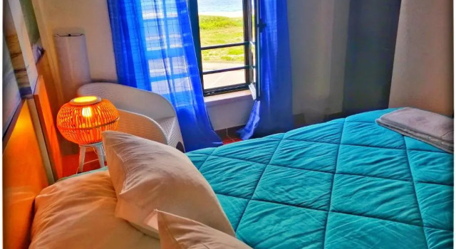 Двухместный номер Standard с видом на море Supertubos Beach Hostel