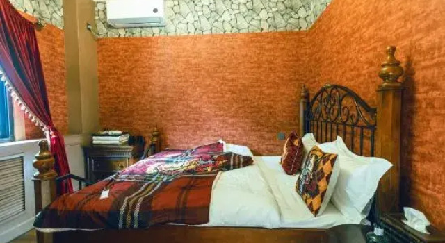 Кровать в общем номере Leaky Cauldron Magic Train Homestay