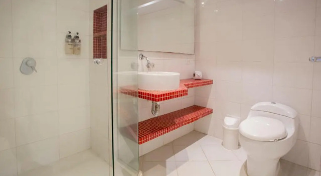Кровать в общем номере Hotel Barahona Cartagena