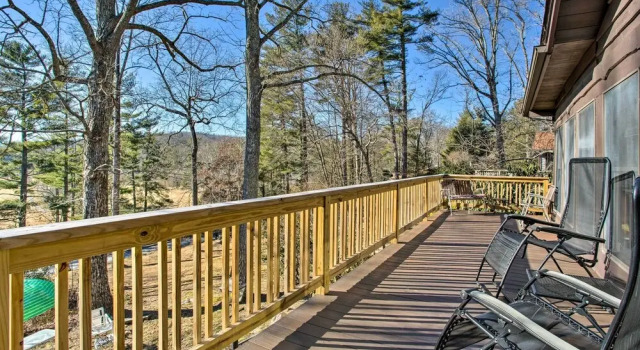 Коттедж с 2 комнатами с балконом Dog-friendly Hendersonville Cabin: Deck & Views