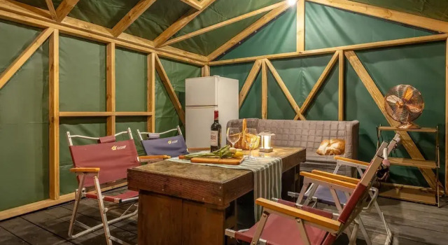 Вилла c 1 комнатой с балконом Gapyeong Dongban84 Glamping&Pool villa