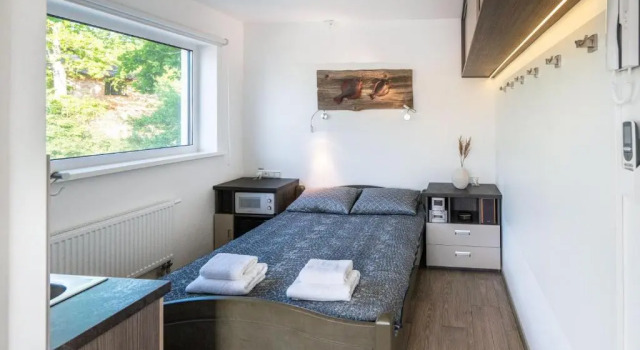 Seaside Studio Apartment THE RED FISH, Rezervovat Apartmán Hotely v Engure s parkováním, Parkování