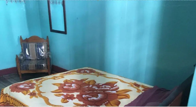 Кровать в общем номере Hostal La Chorrera
