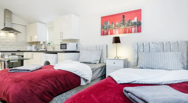 Studio Flat in Bedford Near Hospital & Stations, Varaa Huoneisto Asunnot kohteessa Merseyside, Huoneisto