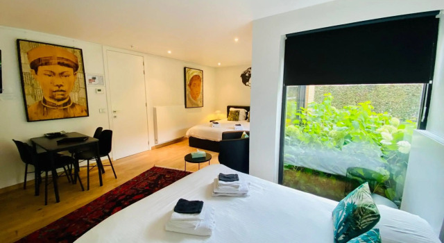 Modern Studio 4p near Bruges with Free Parking