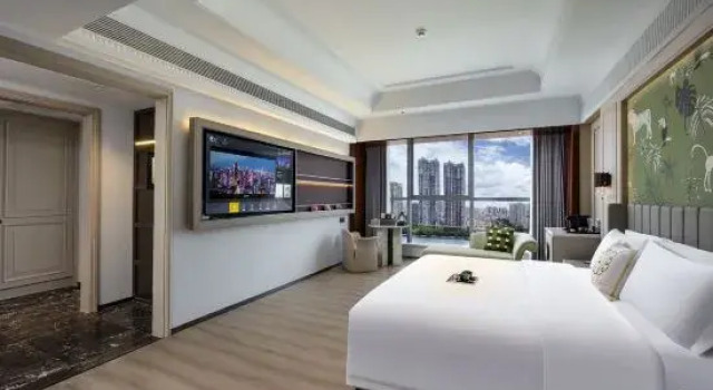 Семейный люкс с видом на реку Mehood Elegant Hotel Guangzhou Ersha Island Pearl River Night Tour