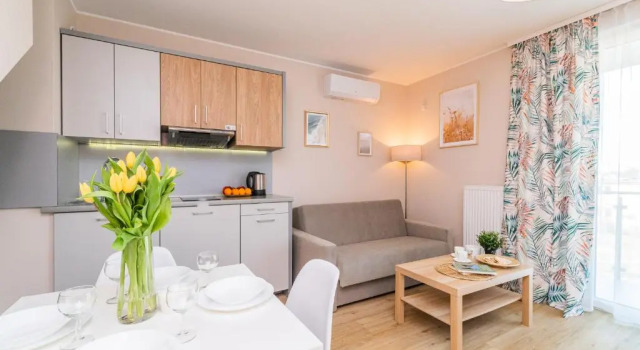 Апартаменты c 1 комнатой APARTAMENTY MIERZEJA - Stegna Forest, blisko lasu, Bezpłatny Meleks