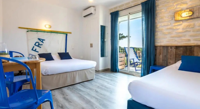 Трёхместный номер Standard с видом на море Villa à proximité de la plage de lalmanarre