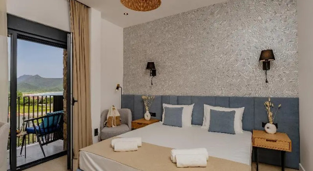 Двухместный номер Standard с балконом и с видом на море Hotel AQUILO