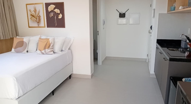 Flat Cabo Branco Aurea 50m do mar 601, Забронировать Апартаменты/квартира Апартаменты Жуан-Песоа, рядом с Социальная коммерческая служба Жуан-Песоа, Апартаменты/квартира