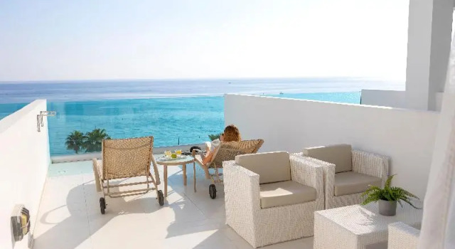 Standard- dobbelt værelse med havudsigt Vrissaki Beach Hotel