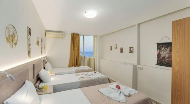 Апартаменты Superior с 2 комнатами с балконом и с видом на море Sunrise Hotel & Apartments