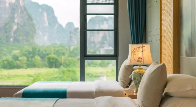 Трёхместный номер Standard с красивым видом из окна Yangshuo Zen Garden Resort - Rich Chinese traditional activities