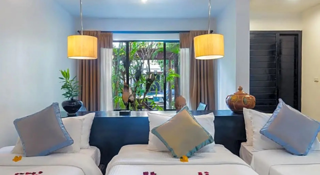 Трёхместный номер Standard с видом на бассейн Bunwin Siem Reap